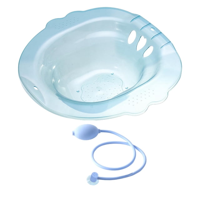 Asiento de Inodoro Jinwen Bañera de Asiento Portátil Multifuncional Azul