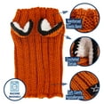thumbnail image 4 of Zoo Snoods Fox Costume - Warm Knit Dog Snood Ear Wrap for Pets, Warm Neck Ear Cover Protection (Large), 4 of 9