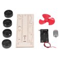 thumbnail image 1 of Electric Wind Car DIY Kit, Electric Wooden Car DIY Kit Science Learning  for Home Play, 1 of 7