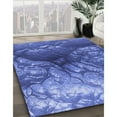 thumbnail image 2 of Ahgly Company Indoor Square Patterned Sky Blue Dress Blue Area Rugs, 5' Square, 2 of 6