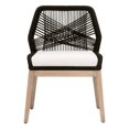thumbnail image 2 of Jacob 23 Inch Set of 2 Dining Chairs with Rope Back, Fixed Seat, White- Saltoro Sherpi, 2 of 5