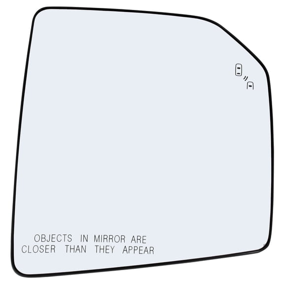 Rugged TUFF Passenger Side Mirror Glass Replacement for 15-20 Ford F150 Blind Spot Detection (Heated Defrost)