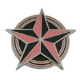 thumbnail image 1 of Nautical Star Die cut Multicolored Plain Finished Pink and Black Belt Buckle Unisex, 1 of 2