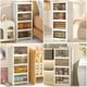 thumbnail image 2 of Contenedores de almacenamiento de plástico de 4 niveles con tapa 23 QT, contenedores de almacenamiento apilables con ruedas, cajas de almacenamiento plegables, contenedores de almacenamiento apilables, 2 of 5