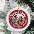 thumbnail image 2 of Custom Gift Our 10TH Christmas Married Ornament, Date Name Picture Mr & Mrs Married Keepsake Christmas Ornament, 10th Xmas Married Christmas Ornaments, 2 of 5