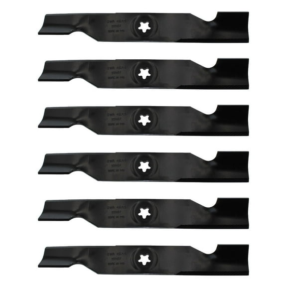 RAParts (6) High Lift Mower Blades Fits Husqvarna Riding Mower YTH2148 YTH2448 Replaces 532180054