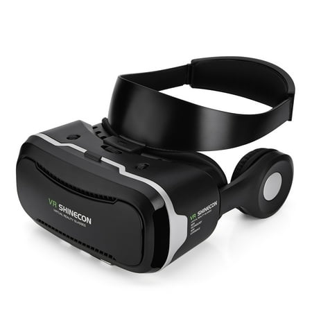 TOPINCN Virtual Reality Headset 3D VR Glasses for 4"-6.0" Android iOS Win Phones, VR Goggles, Virtual Reality Headset