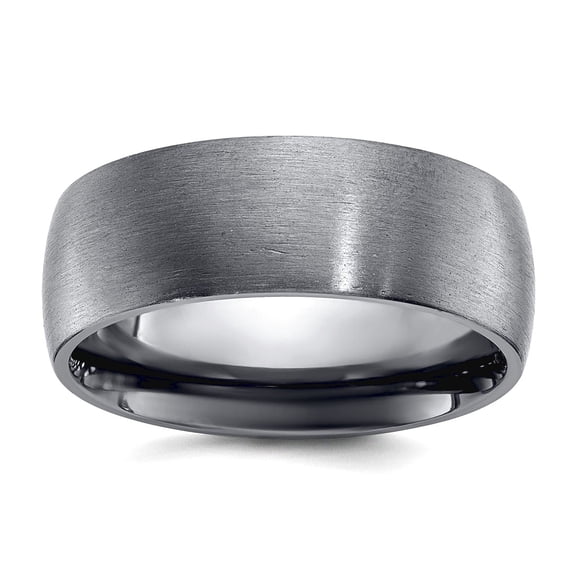Tantalum Brushed 8mm Band Size 9.5 Ring for Women and Men - 15.2 Grams