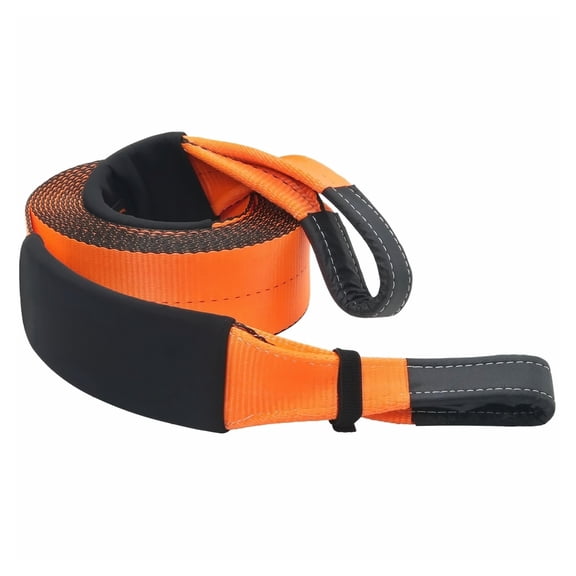 Recovery Tow Strap 4" x 30' 46500lbs - Off Road Towing & Recovery, Tree Saver Strap, Heavy Duty Polyester, Reinforced Loops, Weather Resistant, with Storage Bag