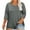Grey, variant on Women's Plus-Size 3/4 Sleeve Tops & Blouses Plus Size Tunic Tops for Womenclearance! Solid, Round Neck, Red 2, 3Xl