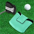 thumbnail image 5 of Haosy Spearmint Golf Mallet Putter Cover Strong Magnetic Leather Golf Club Headcover Closure, 5 of 7