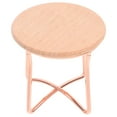 thumbnail image 1 of Shisuyan Table Basse en Bois et Métal pour Thé, Ornement de Maison de Poupée, Table d'Appoint, Mini Meubles de Maison, 1 of 8