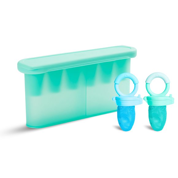 Comederos para bebés y bandeja de silicona para congelar alimentos Munchkin Blue