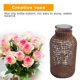thumbnail image 5 of Jarrón de flores de vidrio con paja Biudunm, maceta japonesa en la canasta de flores contraída nórdica para -L, 5 of 7
