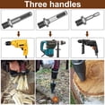 thumbnail image 3 of 1/2Pcs Firewood Log Splitter 32mm 42mm High-Carbon Steel Wood Log Drill Bit with Hex/Round/Square Shank Titanium Coated Sturdy Wood Splitting Screw Cone for Electric Drill Camping, 3 of 10
