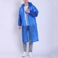 thumbnail image 7 of Cheers.US Unisex Reusable Portable Waterproof Hooded Outdoor Riding Long Raincoat Poncho, 7 of 7