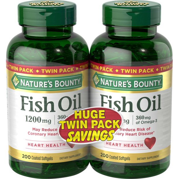 Nature's Bounty Fish Oil 1200 mg, 200 ct Softgels
