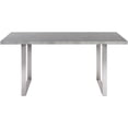 thumbnail image 3 of Armen Living Fenton Contemporary Dining Table with Cement Gray Top, 3 of 7