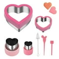 thumbnail image 6 of Homelife 3/5/7/8Pcs Heart Cookie Cutter Valentine's Day Love Heart Shape Biscuit Cutters Stainless Steel Baking Cutter Mold for Cookies Sandwiches Biscuits, 6 of 13