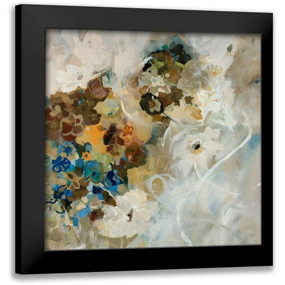 Maas, Jodi 12x12 Black Modern Framed Museum Art Print Titled - French Flowers
