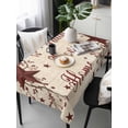 thumbnail image 6 of Vintage Country Table Cloth, Waterproof Tablecloth for Rectangle Tables, Vintage Rustic Texas Stars Plants Branch Reusable Washable Fabric Table Cover for Restaurant Kitchen Dining Tables 60"x120", 6 of 9