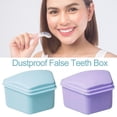 thumbnail image 2 of Soak Rinsing False Teeth Box Oral Supplies Orthodontic Brace Container, 2 of 8