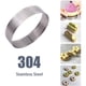 thumbnail image 4 of 60 uds 4,5 cm redondo de acero inoxidable perforado sin costura anillo para tarta Quiche anillo tarta Pan Pie tarta anillo con agujero tarta anillo de concha, 4 of 5