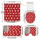 thumbnail image 3 of Cortina de Ducha de San Valentín, Juego de Cuatro Piezas, Cortina de Ducha Impermeable con Separación de Humedad y Secado Rápido para Baño y Hogar, 3 of 6