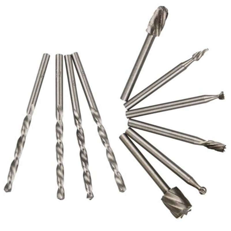 Details about   Universal Rotary Multi Tool Cutting Guide HSS Router Drill Bits Set for Dremel