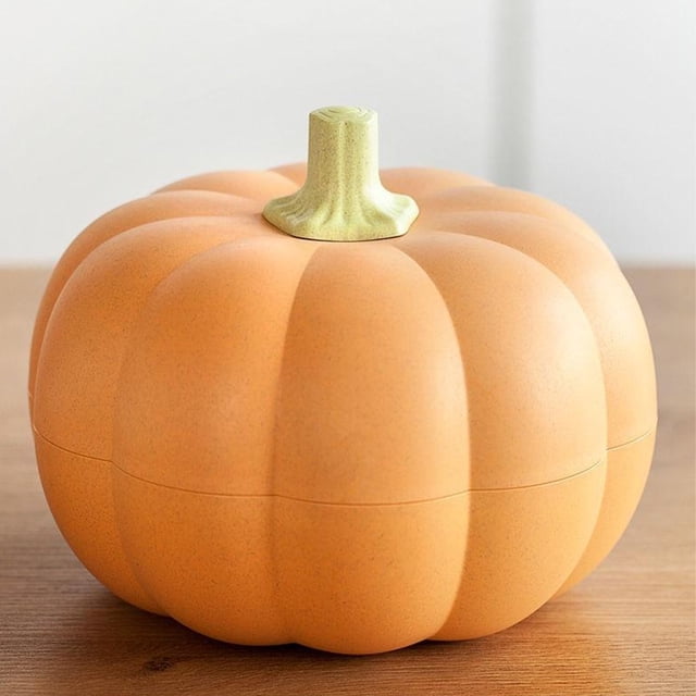Fiudx Ofertas y liquidaciones Caja de bocadillos a granel Caja de dulces Bandeja de dulces multifuncional con forma de calabaza Caja de almacenamiento de alimentos, nueces, bocadillos, caramelos, gal