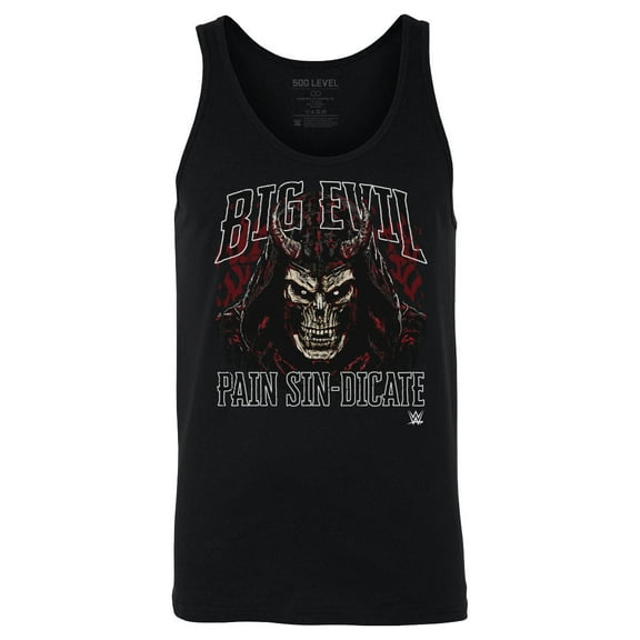 Men's 500 Level Black The Undertaker Big Evil Pain Sin-Dicate Tank Top