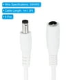thumbnail image 3 of Uxcell 3Ft Male to Female 5.5x2.1mm DC Power Extension Cable, 6 Pcs 24AWG Wire Adapter Connector Charging Cord, White, 3 of 6