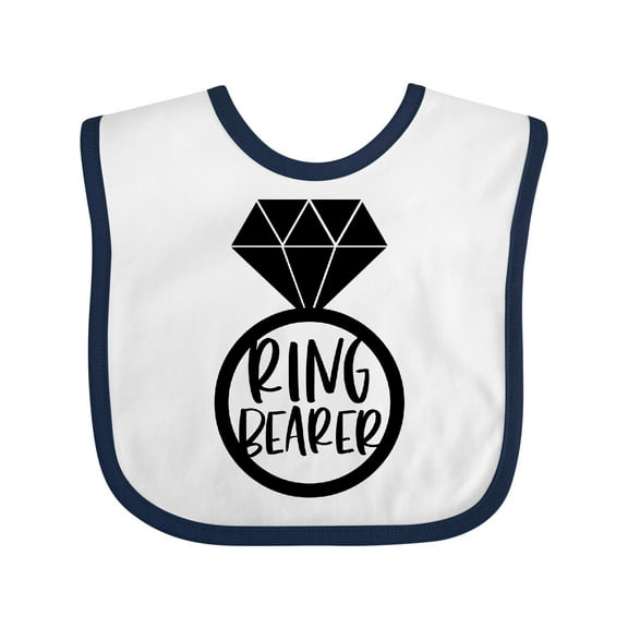 Inktastic Ring Bearer Wedding Party Boys or Girls Baby Bib
