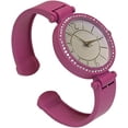 thumbnail image 5 of Blekon Collections Quartz Womens Rhinestone Bezel Matte Finished Cuff Bangle Watch, 5 of 5