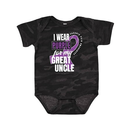 

Inktastic Chronic Pain I Wear Purple For My Great Uncle Gift Baby Boy or Baby Girl Bodysuit