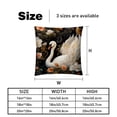 thumbnail image 5 of Swan Chair Pillow Covers Set of 2 Throw Pillow Decorative Pillows Velvet with Unique Patterns for Various Occasions - Available in 16x16, 18x18, and 20x20 Inches, 5 of 6