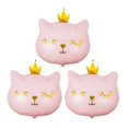 thumbnail image 1 of PENGXIANG 3pcs Crown Kitten Balloons Cartoon Cat Balloons Set  Cat Birthday Party Supplies, 1 of 6