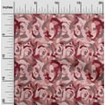 thumbnail image 2 of oneOone Viscose Chiffon Dark Rose Brown Fabric Abstract Craft Projects Decor Fabric Printed By The Yard 42 Inch Wide, 2 of 4