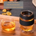 thumbnail image 5 of Travel Tea Set Glass Portable Teapot Set for Daily Use Birthday Gifts - Black, 5 of 9