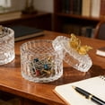 thumbnail image 4 of NWOKYZGH Butterfly Crystal Glass Relief Candy Dish Swab Box Storage Jar with Lid, 4 of 6