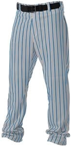 Pinstripe Baseball Pants - XL / Grey 