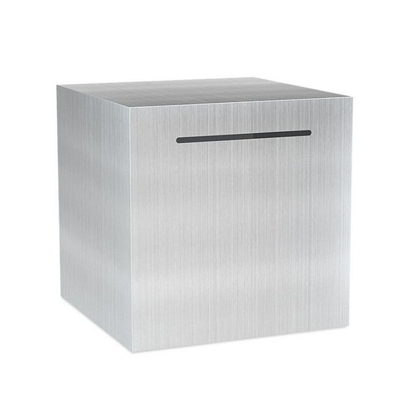 Only Save Hard Piggy Bank Stainless Steel Lover Deposit pot Gift Box Birthday Plan Capacity Q8Z4 Money Choice Savings Large E9Z6