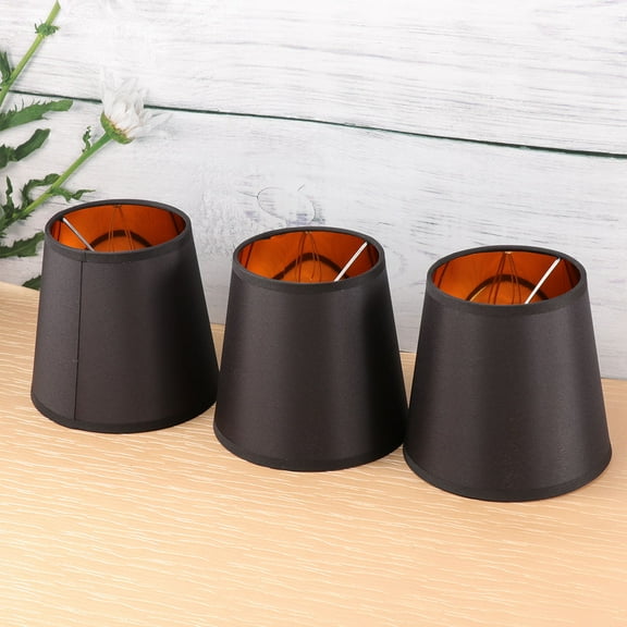 HOMEMAXS 3 Pcs Lamps Room Shade Accessories Light Accessory 15*14CM Black