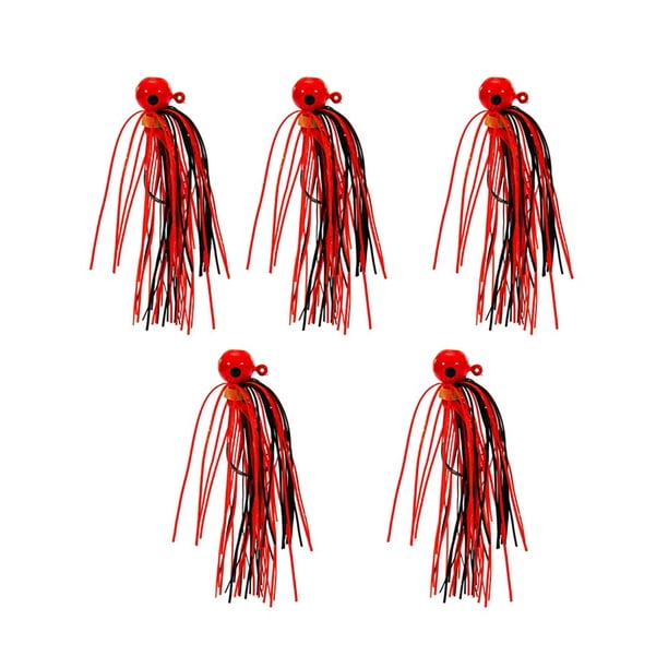 Naiovety Señuelo de pesca de lubina 5X con serpentina noctilucente de acero de alto carbono relativamente estable faldas de cebo más obvias para Pescar Tipo 2 Naiovety OD019652-02