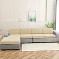 thumbnail image 5 of DONGPAI Stretch Couch Cushion Cover Waterproof Extra Large Sofa Cushion Cover Sofa Seat Slipcover Furniture Protector for Living room, 1 Piece, Beige, 5 of 9