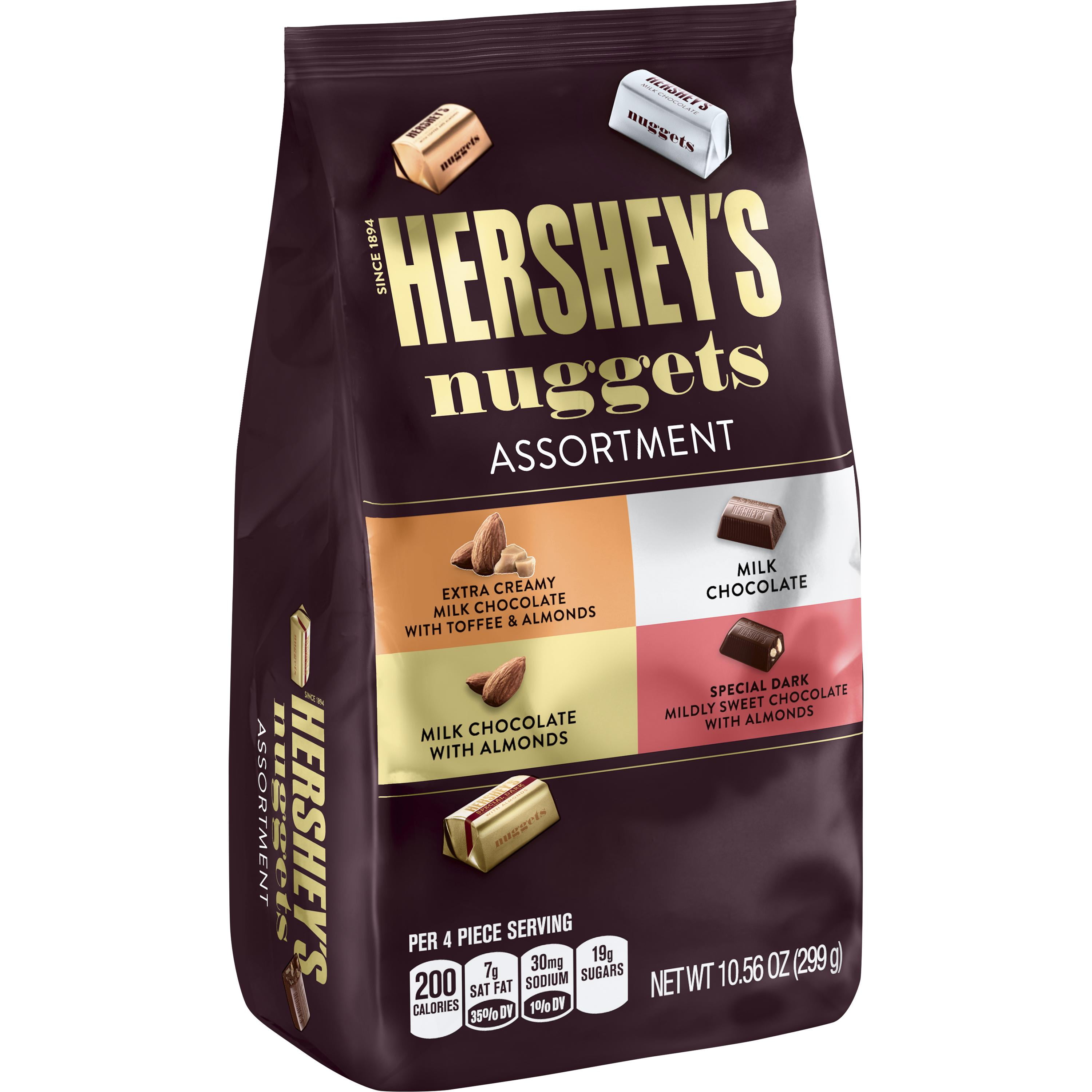 (3 Pack) Hershey's Nuggets, Chocolate Candy Assortment, 10 ...