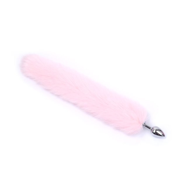 Juguetes sexuales para mujer Cosplay Fox Mask Tail Anal Plug Metal Anus Butt Plug Mask Half Cat Mask Party Sexy Adult Mask Juego Máscaras BDSM Tan Jianjun unisex