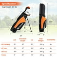 thumbnail image 3 of Gymax 31'' Portable Junior Complete Golf Club Set for Kid Age 8+ Set of 5 Yellow, 3 of 10