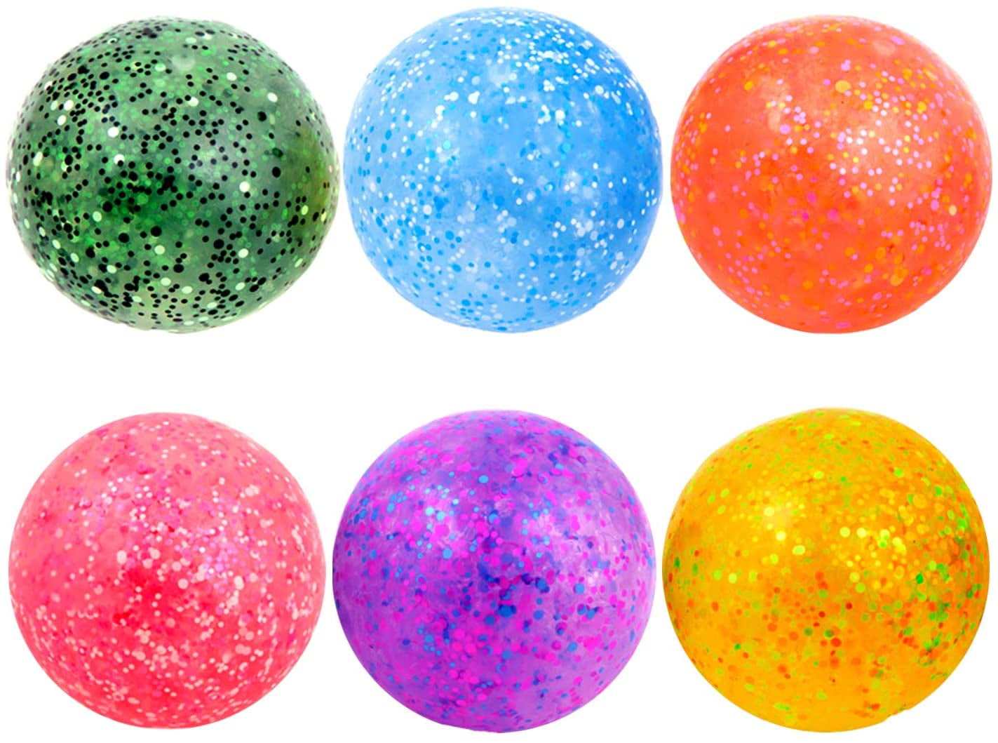 Set of 12 Mini Beach Ball 2 Inch Squeezable Stress Balls 