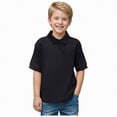 thumbnail image 2 of NIEWTR Boys Lightweight Polo Shirts Breathable Cotton Short Sleeve Collared Tops Toddler to Teens(Black,3-4 Years), 2 of 6